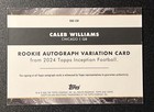 Caleb Williams 2024 Topps Inception Rc Auto Orange Ink Inscription 2 25 Ssp