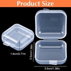 20pcs Clear Small Plastic Storage Containers  Mini Anti Oxidation Transparent Je