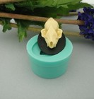 Silicone Mold Bat Skull Cameo Jewelry Making Resin Polymer Clay 