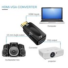 1080p Hdmi To Vga Adapter Converter With 3 5mm Audio Jack Cable