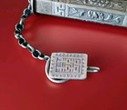 Qing Dynasty Antique Chinese Sterling Silver Needle Case Hanging Pendant C1800