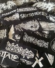 Lot Black Metal Patches X20 Crust Punk  Death Metal  Dsbm  Goth 