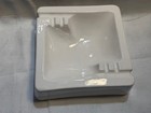 Haeger 2124 Usa White Ceramic Square Ashtray 6  Mid Century Modern Vintage