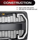  Front Grill Compatible With 2009-2014 F150 W drl   Turn Signal Lights Matte 