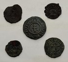 Lot 5 Cilicia Armenia Coin Bronze Crusader Medival Coins Copper