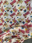 Vintage Baby Nursery Crib Sheet Fitted Teddy Bears  Ducks   Bright Colors