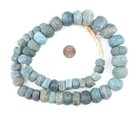 Antique Turquoise Hebron Kano Beads Natural 19mm West Africa African Blue Glass