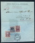 1908 Cochabamba Bolivia Commercial Cover To New York Usa