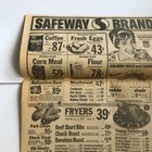 Vintage Newspaper Advertisement Safeway Brands Grocery Store Sales Specials Food