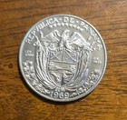 1969 Panama Silver Proof Un Balboa Uncirculated Coin 