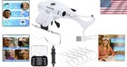 Versatile Led Lighted Magnifier With Interchangeable Lenses - Ideal For Hobbies