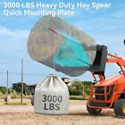 49  Hay Spear Attachment  3000lbs Capacity Quick Attach For Bobcat Tractors