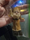 Antique German Folk Art Wool Santa Claus Paper Mache Face Christmas Ornament 