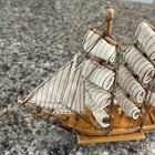 Vintage Mayflower Wooden Ship Model Nautical Decor With Nameplate 9-1 2  Tall