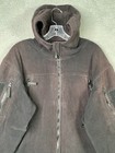 Condor 605 Sierra Hooded Fleece Jacket Medium Black Full Zip Tactical