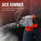 Jax Eagle 110v Electric Jack Hammer Concrete Breaker Demolition Hammer Tool