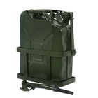 5 Gallon Jerry Can Gas Can Army Backup With Spout And Metal Steel Holder