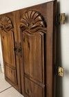 2 French Provincial Carved Wood Armoire Doors 31  X 32 5   Architectural Salvage
