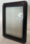 Vintage All Wood Picture Frame Dark Walnut Glass Wood Easel Back 5x6 5