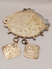 Ancient Bronze Viking Amulet Engraved Pendant Necklace  Very Rare Artifact 