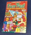 Vintage Preowned Vintage 1991 Christmas Fun Pad Activity Book   free Shipping   
