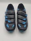 Venzo Cycling Shoes Mens Sz 10 Wms 11 5 Blue   Black  Shimano Spd
