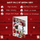 Dear Santa Mailbox Christmas Letter Bullmastiff Dog Greeting Cards - Adorable   