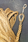 Vintage Hemp  3 8 Thick Rope 90-100 Ft Long Barn Farm Nautical Boat Cabin Decor