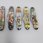 Vtg Lot Novelty Knife Co  Western Cowboy Usa Knives Set 8 Roy Rogers Zorro