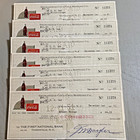 1951 Coca-cola Bottling Co Coke Canceled Checks Thomasville  N c  National Bank 