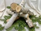 6 White Northern Minnesota Birch Logs For Fireplace 12  X 2-3   