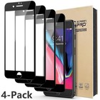 For Iphone 8 Plus Case Heavy Duty Rugged Shockproof Phone Cover   Tempered Glass