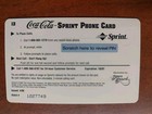 3a6-6 New Uncirculated  1996 Coca-cola Sprint Phone Card  2  13