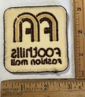 Vintage Foothills Fashion Mall Logo Patch Fort Collins Colorado Stores Souvenir