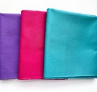 Cotton Fabric 1 2 Yard Trio Lot Of 3 Solid  Colors For Sewing Crafting Jewel