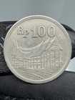 Indonesia 100 Rupiah 1973 Traditional House World Coin Vf 