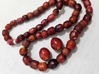 Antique Venetian Cornaline D aleppo Yellow Heart Beads 22  Strand 56pc