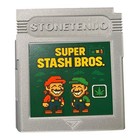 Stash Box With Rolling Tray   Lighter Holder     Super Stash Bros Retro Cartridge 