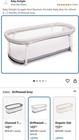 New -baby Delight Snuggle Nest Portable Bassinet Driftwood Grey  25  Off Retail 