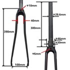 Carbon Fiber Bicycle Forks Road Bike 28 6mm Ultralight For Bicycle 700c Cycling