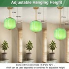 Vintage Milk Glass Ceiling Light Fixture  Antique Green Semi Flush Mount Milk   