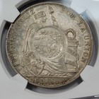 1894 Guatemala Counterstamp On 1893 Peru Sol Ngc Au58 High Grade  v899