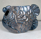 Black Lagoon Designs Danielle Mann Tiki Farm Angler Fish Mug 2016 Electric Blue 