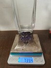 Russian Silver 84 Glass With Silver Stand