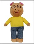  new  Lot Of 4 Pbs Arthur And Friends 9   Plush Figure Arthur Dw Buster Franceen