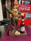 Rare Vintage Falstaff Beer Chalkware Statue Sir John 17 Inch With Bottle Display