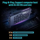 Game Capture Card  Hdmi Pci-e 4k 30fps Record   Live Stream From Gaming Systems 