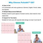 Home Ekg Monitor With External Cable  30s 60s 5min Recording   Ai Ecg Analysis