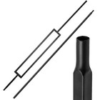 Modern 44  Black Iron Stair Balusters 10pcs Hollow Square Rectangle Spindles