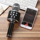 Black Handheld Wireless Bluetooth Microphone Usb Ktv Player Karaoke 